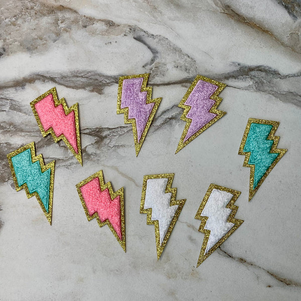 Chenille Patches - Lightening Bolt