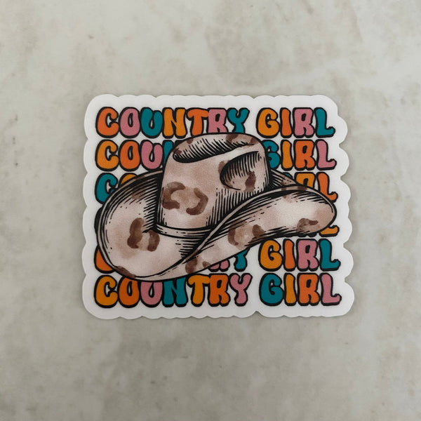 Vinyl Sticker - Western - Country Girl