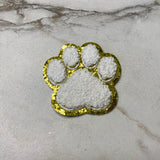 Chenille Patches - Paw Print