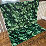 Blanket - St. Patrick’s Day - Crochet Dark Green Clovers
