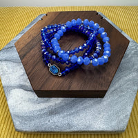 Bracelet Pack - Druzy Bead - Cobalt Blue