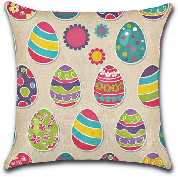 Easter Eggs Decorative Pillow Cover
