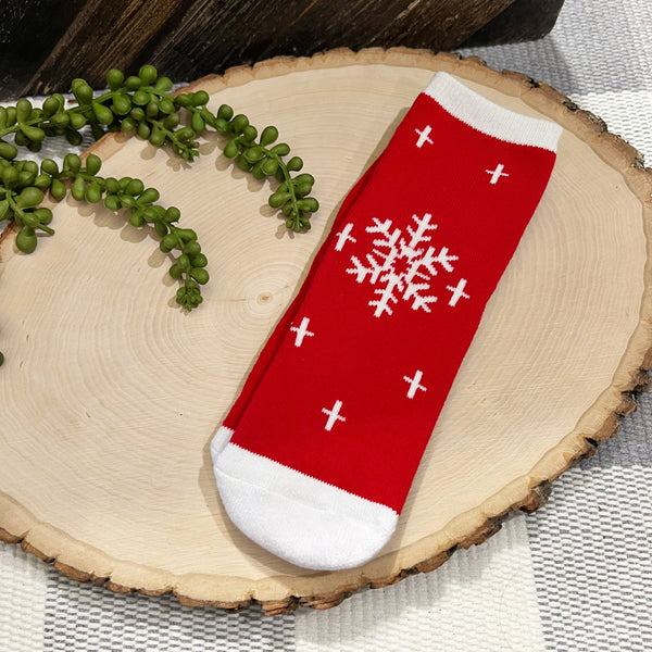 Snowflake | Holiday 🎄 Kids Size Large Socks