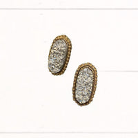 Druzy Stud Earrings (Multiple Color Options Available)
