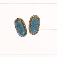 Druzy Stud Earrings (Multiple Color Options Available)