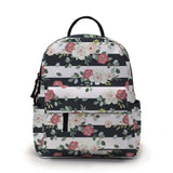 Mini Backpack - Floral Stripe